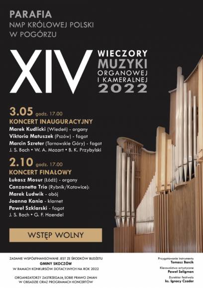 XIV Wieczory Muzyki Organowej i Kameralnej Koncert Finałowy